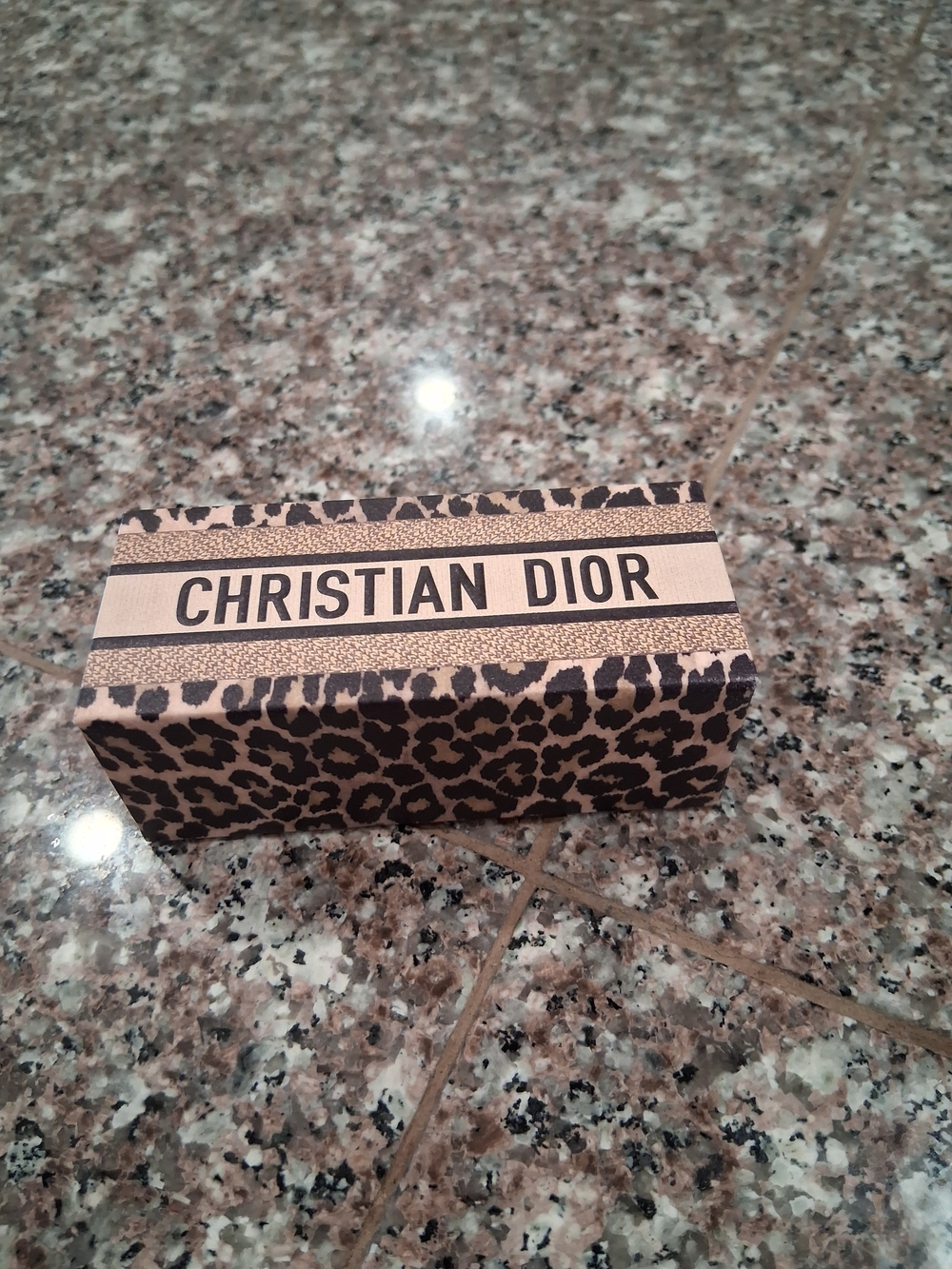 Christian Dior Leopard Print Lipstick Holder  Box - Black & Brown Brand New.